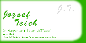 jozsef teich business card